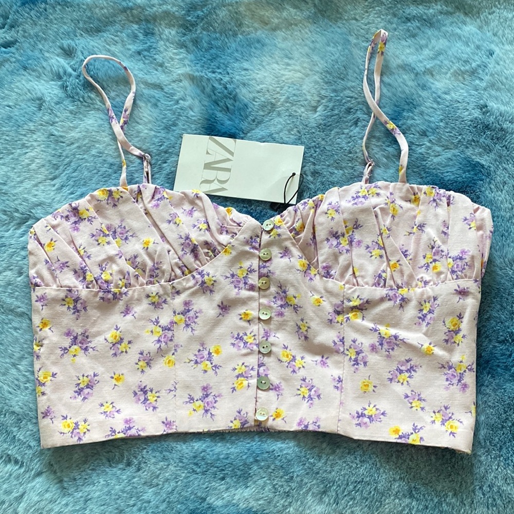 Pink floral top
